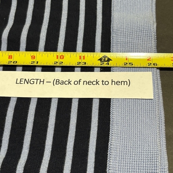 Brooks Brothers Women Supima Cotton Tunic Sweater Sz XL  Breathable Coastal Blue - Picture 9 of 10